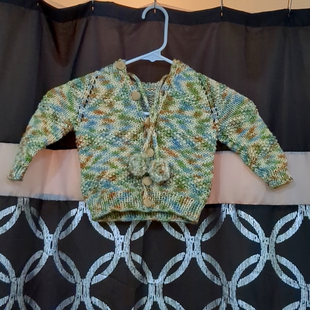 Handmade Knitted Button Down Sweater